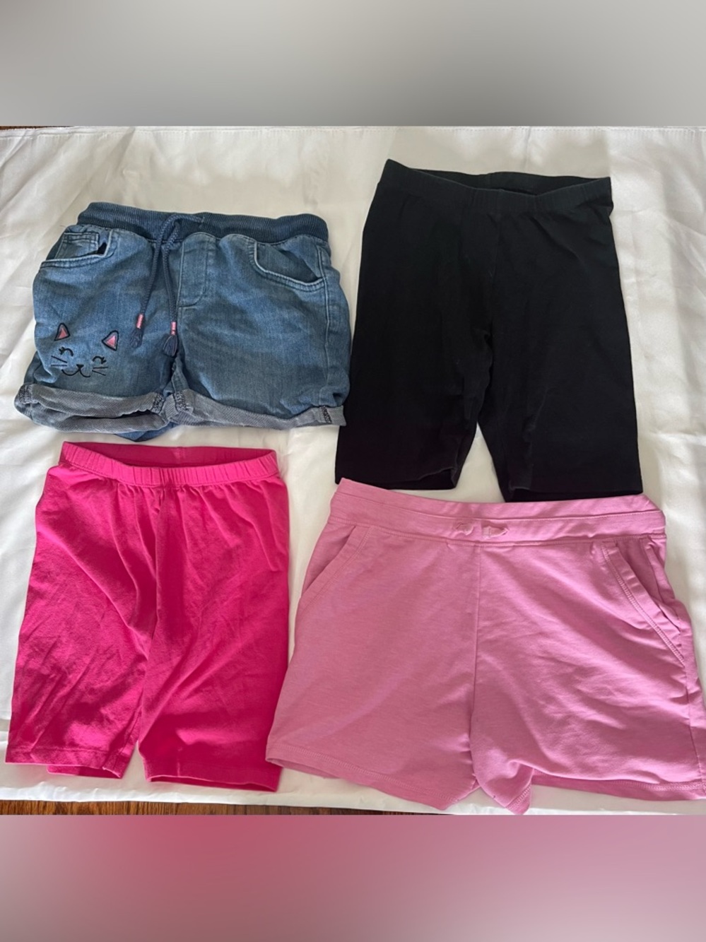 Cat & Jack Light Blue Denim Pull-On Shorts 4-piece